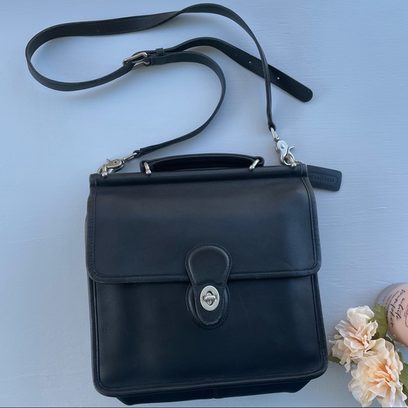 Coach Vintage Leather Station In Black - Picture 3 of 16